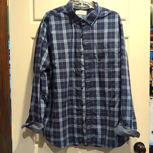 Men's Relaxed fit button down with contrasting cuff